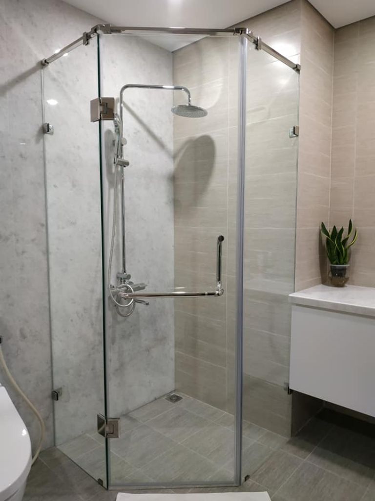 cabin tắm hình lục giác đẹp